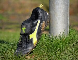 soccer shoe, shoe, nature, grass, sport, Chuteira.