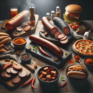 Comida Linguiça Calabresa Defumada vs. Apimentada