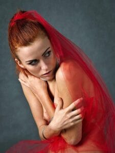 fear, anxiety, girl, portrait, beauty, woman, feelings, body, emotion, cover, tulle, character, ewelina, Ansiedade.